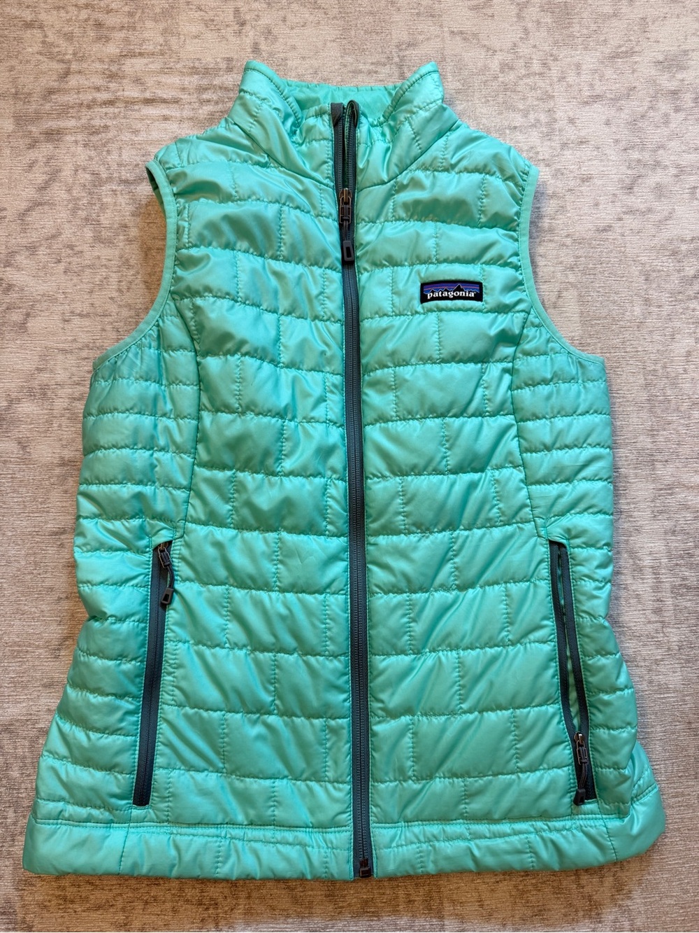Patagonia Nano Puff Vest Mint Green Full Zip Women’s XS
